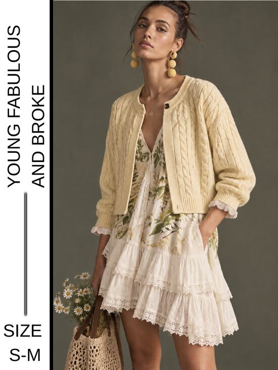 Young Fabulous & Broke Sweaters - MSRP: $198  ✨ Young Fabulous & Broke Reworked Knit Cardigan – Size M (fits S-M)✨